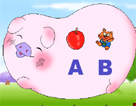 台湾美乐蒂幼儿英语Flash:字母小猪