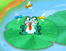 台湾美乐蒂幼儿英语Flash:青蛙吃苍蝇